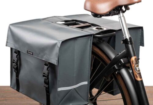 Clarijs Dubbele fietstas XL 46L Mat Grijs