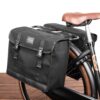 FastRider Dubbele fietstas Canvas 36 47L Zwart