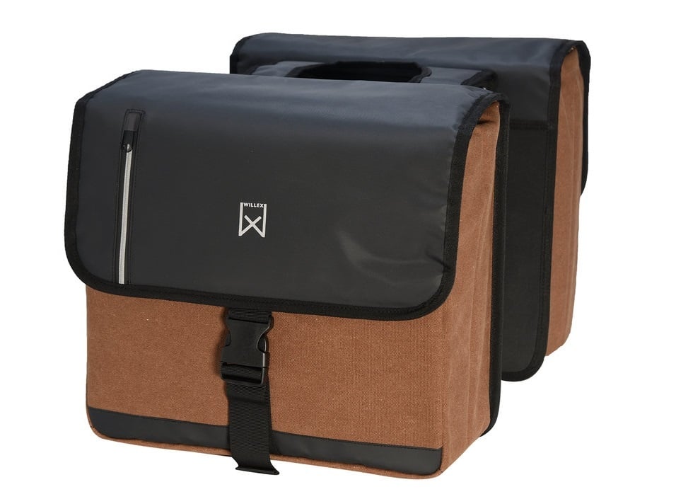 Willex Dubbele Businesstas 46L Bruin/Zwart Willex Dubbele Businesstas 46L Bruin/Zwart