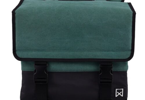 Willex Dubbele Canvas Tas Plus Groen/Matzwart 30L