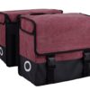 Willex Dubbele Canvas Tas Plus Paarsrood/Matzwart 30L