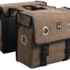 Willex Dubbele fietstas Canvas Tas 40L Bruin