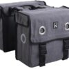 Willex Dubbele fietstas Canvas Tas 40L Grijs