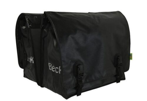 Beck Dubbele Fietstas Big Zwart