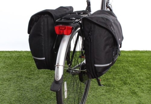 Beck Dubbele fietstas SPRTV XL Zwarte Bies 40L Zwart