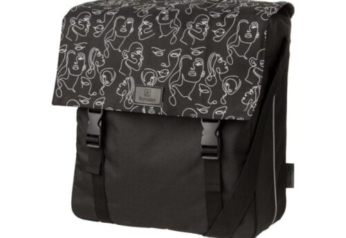 FastRider Enkele fietstas Shopper Livia Trend Zwart 17L