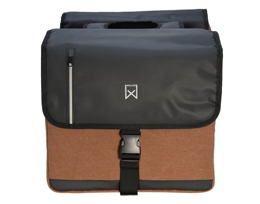 Willex Dubbele Businesstas 30L Bruin/Zwart Willex Dubbele Businesstas 30L Bruin/Zwart