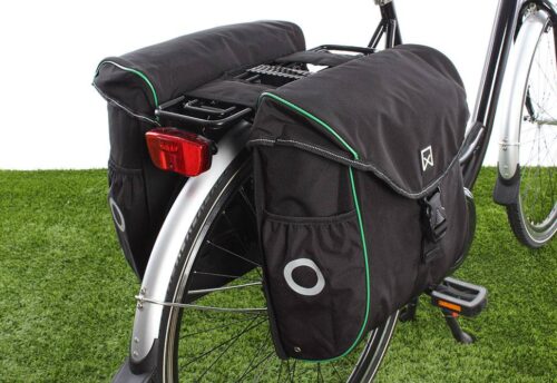 Willex Dubbele fietstas Bagagetas 300 38L Zwart/groen