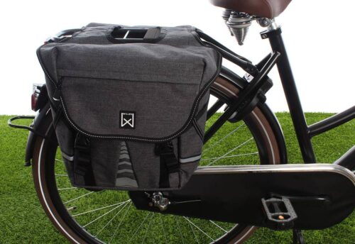 Willex Dubbele fietstas Bagagetas S 1200 20L Antraciet