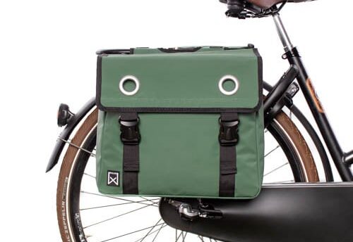 Willex Dubbele fietstas Bisonyl 40L Groen