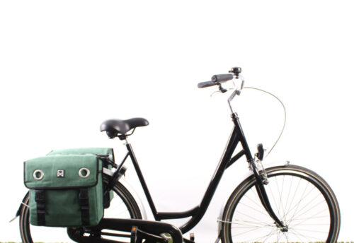 Willex Dubbele fietstas Canvas Tas 30L Groen
