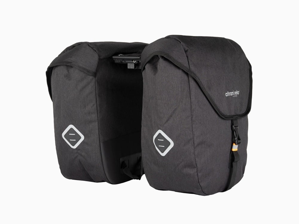 AtranVelo Dubbele fietstas ZAP 50L AVS Zwart AtranVelo Dubbele fietstas ZAP 50L AVS Zwart