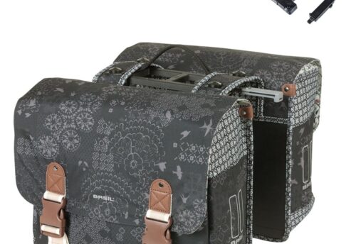 Basil Dubbele Fietstas Bohème MIK 2.0 32L Charcoal