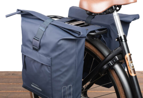 Basil Dubbele fietstas Brooklyn 41L Marineblauw