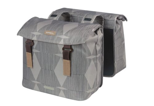 Basil Dubbele fietstas Elegance 40-49L Chateau Taupe