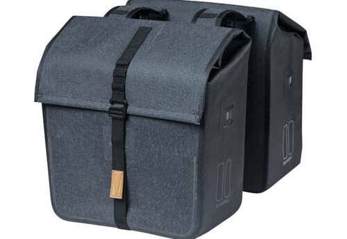 Basil Dubbele fietstas Urban Dry Double bag 50L Charcoal Melee