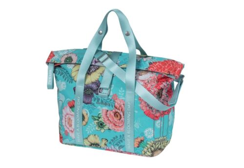 Basil Fietshandtas Bloom Field KF-haken 8-11L Blauw