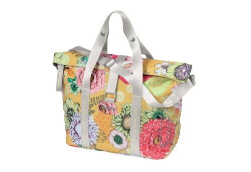 Basil Fietshandtas Bloom Field KF-haken 8-11L Geel