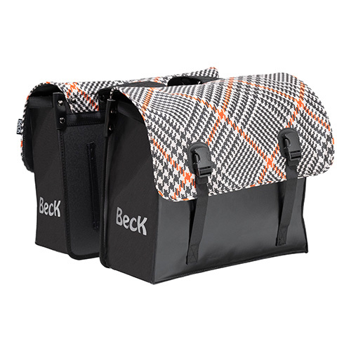 Beck Dubbele fietstas Classic Tweed 46L Beck Dubbele fietstas Classic Tweed 46L