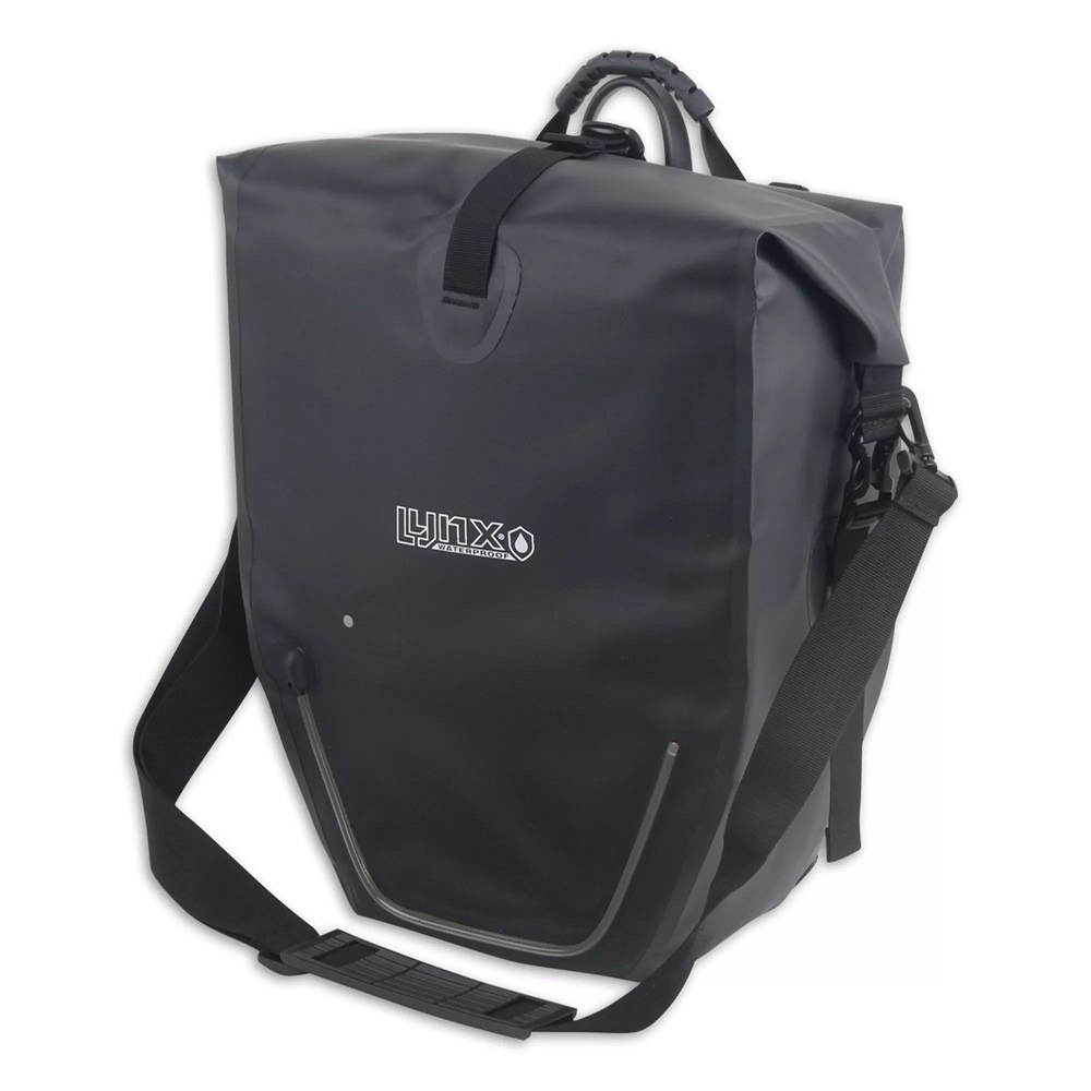 Lynx Enkele fietstas Rocky XL LED Zwart 25L Lynx Enkele fietstas Rocky XL LED Zwart 25L