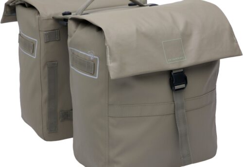 New Looxs Dubbele fietstas Leeds Double MIK 2.0 38L Taupe