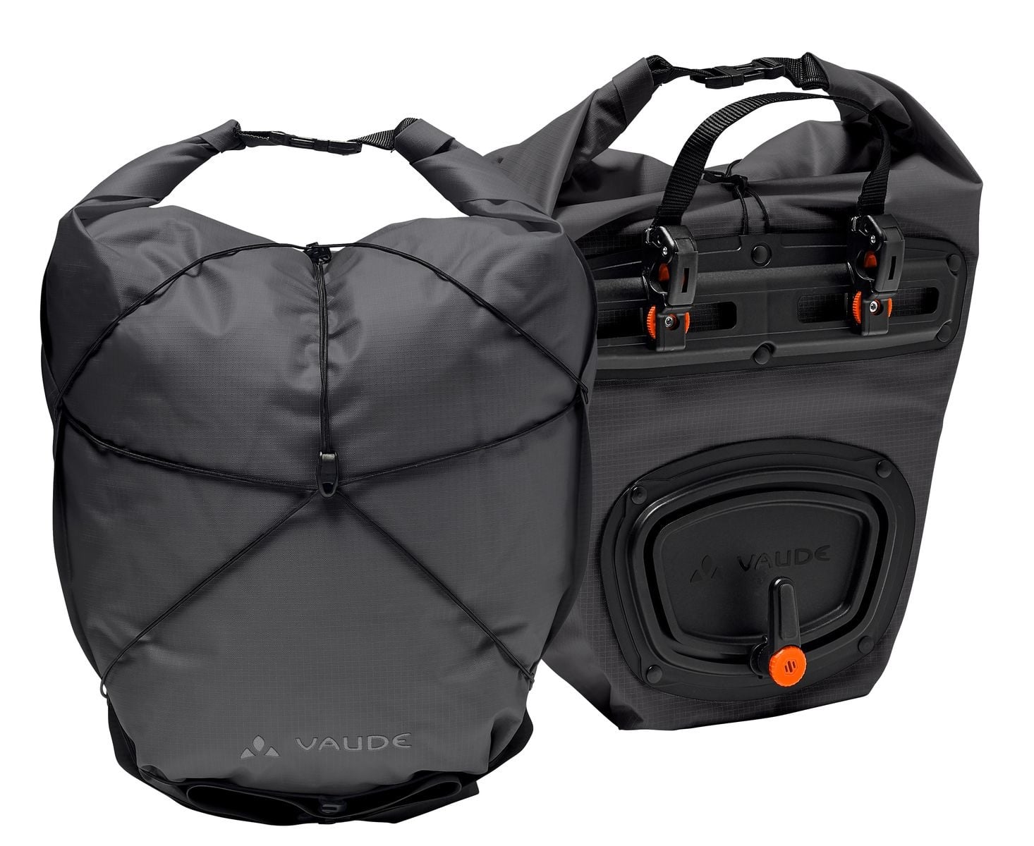 Vaude Dubbele fietstas Aqua Front Light 22L Black Uni Vaude Dubbele fietstas Aqua Front Light 22L Black Uni