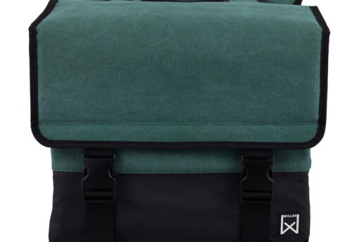 Willex Dubbele Canvas Tas Plus Groen/Matzwart 30L