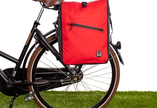 Willex Enkele fietstas en rugtas Combi Waterdicht 27L Rood